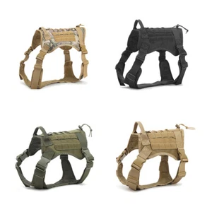Adjustable Training Tactical Pet Dog Harness Vest Military Dog Vest Working Dog - Picture 1 of 34