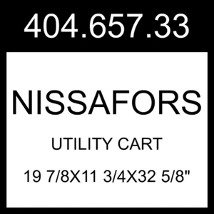 IKEA NISSAFORS Utility Cart White  19 7/8x11 3/4x32 5/8" 404.657.33 - Picture 1 of 4