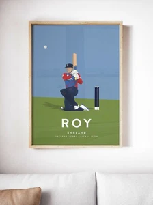 Jason Roy England Cricket A3 & A4 Poster - International Cricket Icon - Picture 1 of 7
