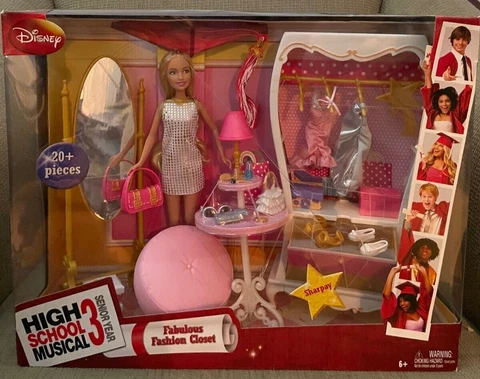 HIGH SCHOOL MUSICAL 3 SENIOR YEAR FABULOUS FASHION CLOSET & SHARPAY N6870 *NEW* Cover