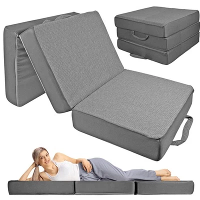 15 cm Dicke Klappmatratze 190x96 cm,3-teilige Faltmatratze für Gäste & Camping - Bild 1 von 4