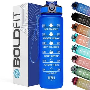 Boldfit Sipper Trinkflasche Farbe Blau, 1 Liter Fassungsvermögen - Bild 1 von 8