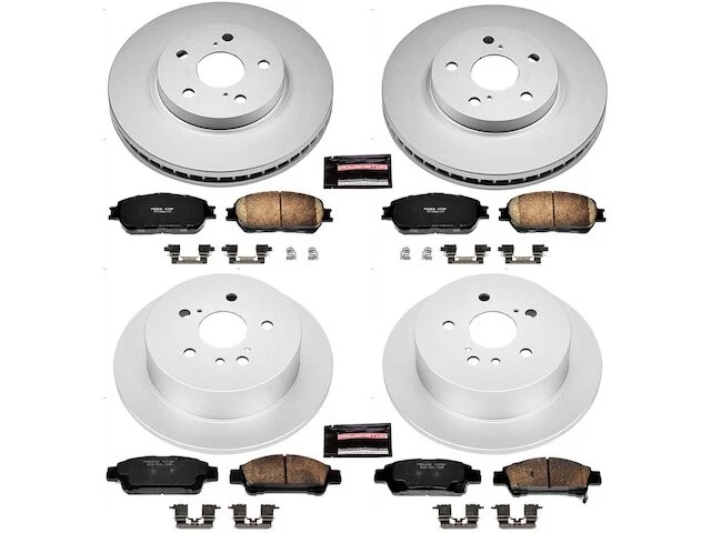 Front and Rear Brake Pad and Rotor Kit For 04-10 Toyota Sienna ZF75B1 Foto 1 de 1