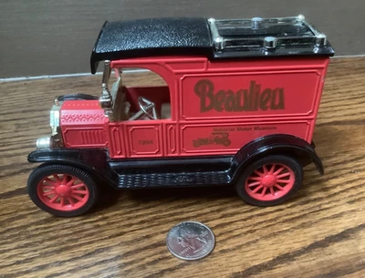 ERTL 1913 Model T Ford Van Coin Bank - Beaulieu National Motor Museum Diecast - Image 1 of 4