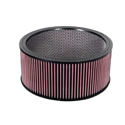 K&N E-3770 Universal Reusable High Flow 14" Round Cotton Gauze Red Air Filter - Image 1 of 4