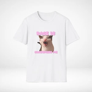 Rage Cat T-Shirt, Angry Cat Tee, Feline Lover Gift, Cute Pet Shirt, Funny Kitty - Picture 1 of 10