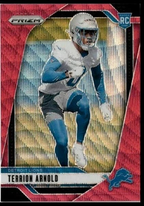 2024 Panini Prizm- Pink Wave - Terrion Arnold RC Detroit Lions - Picture 1 of 2