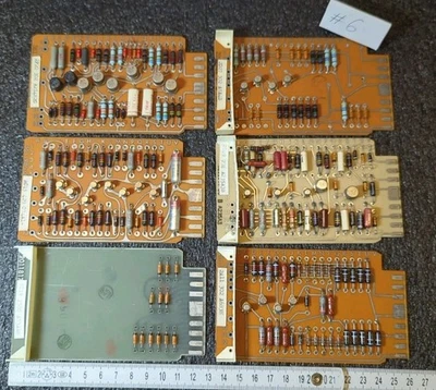 6x UNIVAC CONTROL CARDS PLATINEN MODULE aus GROẞRECHNER WAC12 RARITÄT VINTAGE - Bild 1 von 4