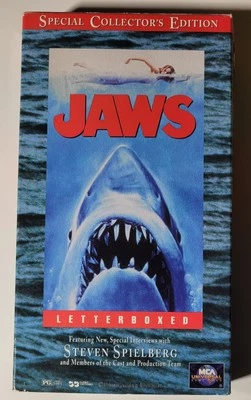 Jaws VHS 1995 Special Collector's Edition Letterboxed Roy Scheider Horror Drama - Image 1 of 4