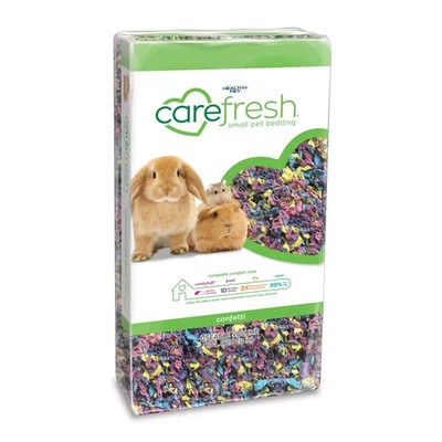 Carefresh 99% Dust-Free Confetti Natural Paper Small Pet Bedding with Odor Co...