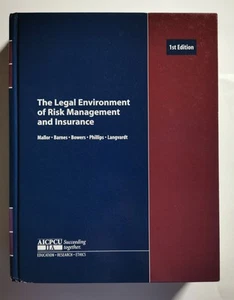 Das rechtliche Umfeld von Risikomanagement und Versicherung First CPCU Edition 2000 - Bild 1 von 13
