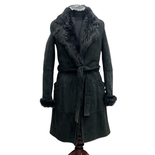 Cappotto di shearling con cintura in pelliccia di montone Loewe
