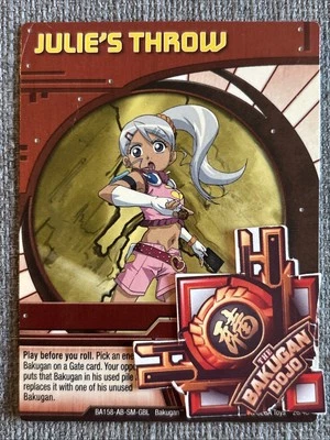 Bakugan:Battle Brawlers |Julie’s Throw 🔴Red Ability Card | 26/48 - Image 1 of 4