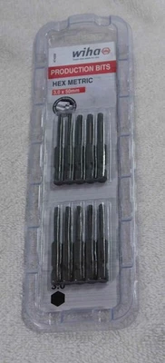 Wiha Hex Metric Bit 3.0 x 50mm 10 Pack 74330 NEW 3 x 50 mm - Image 1 of 2