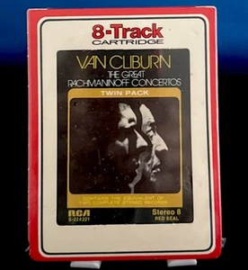 Van Cliburn The Great Rachmannoff Concertos 8-Track Tape New Sealed 1975 A10 - Picture 1 of 2