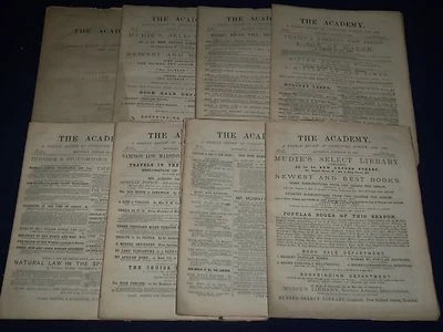 1887 THE ACADEMY WEEKLY REVIEW OF LITERATURE LOT OF 52 COMPLETE - LONDON - O 1 - Image 1 of 4
