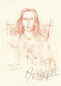 Marie-Theres Relin disegno autografo Veit Relin teatro TV cinema 2306270 - Foto 1 di 2