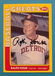 RALPH HOUK (Dez.) signed 1990 Swell Greats PCG #42 Detroit Tigers Autogramm Auto - Bild 1 von 3