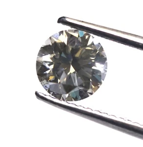 GIA loose certified 1.32ct SI2 Natural Light Gray round brilliant diamond - Picture 1 of 10