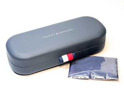 1 Original Tommy Hilfiger Etui Brillenetui dunkelblau aus Metall Neu - Bild 1 von 3