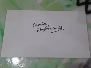 Douglas Fairbanks Jr. handsignierte Karteikarte - Bild 1 von 2