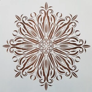Große WIEDERVERWENDBARE ! Schablone / 30x30 cm / Mandala Möbel Vintage Malen NEU - Picture 1 of 1