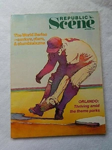 Vintage Republic Scene Magazine-October 1980 Inflight Magazine - Picture 1 of 4