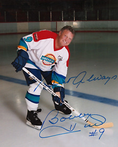 Bobby Hull Authentic Autographed Signed NHL Oldtimers Challenge 8x10 Photo