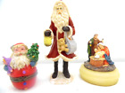 Figurines 3Pc Christmas Figures (1370Oh30 Preowned Clean No Damage