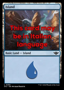 MTG ISLAND 280 FOIL EXC - ISOLA - OTJ - MAGIC - Picture 1 of 1