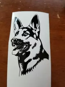  Detailed German Shepherd Dog Decal Any Size Any Colors Available Car Laptop - Picture 1 of 3