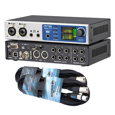 RME Fireface UCX II Audio-Interface + 2x keepdrum XLR-Kabel - Bild 1 von 4
