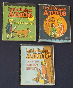 1934 - LITTLE ORPHAN ANNIE by HAROLD GRAY - WHITMAN PUBLISHER - MINI COMICS (3) - Picture 1 of 10