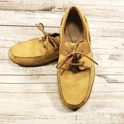 Florsheim Para Hombre Talla 10M Cuero Barco Conducción Zapato Barlovento Bronceado Nubuck 13057 Foto 1 de 4