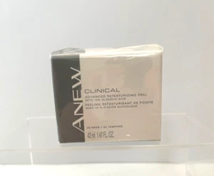 Avon Anew Clinical Advanced Retexturizing Facial Peel 30 Pads New Sealed Box - Picture 1 of 5