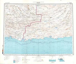 Russian Soviet Military Topographic Map – GWADAR (Pakistan), 1:1M, ed.1983 - Picture 1 of 4