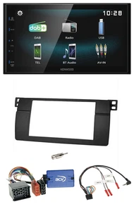 Kenwood Bluetooth 2DIN USB DAB Lenkrad Autoradio für BMW 3er E46 00-06 Profi - Bild 1 von 9