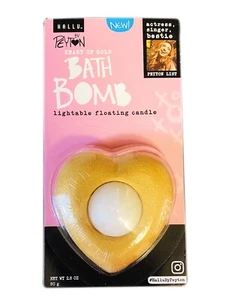 SIX 6 Hallu By Peyton Bath Bomb Floating Bath Bomb With Candle Heart Of Gold NEW - Picture 1 of 1
