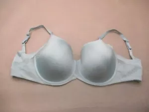 Reggiseno Demi 40DDD Wacoal donna grigio foderato ferretto copertura completa chiusura schiena 3P - Foto 1 di 8