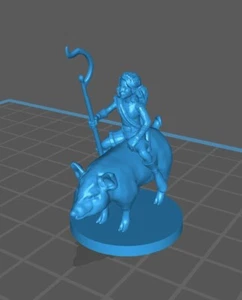 Halfling Druid Mini - DND - Pathfinder - Dungeons & Dragons - RPG - Tabletop - m - Picture 1 of 1