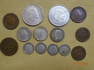 Lotto di monete Antille Olandesi lotto misto molte composizione argento. - Foto 1 di 8