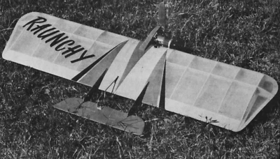 Improved Jim Mears Raunchy 19-35 Control Line Combat Airplane Short Kit W/PLANS - Image 1 of 4