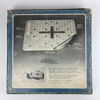 Vintage 1977 Deluxe Scrabble Game Turntable Edition Selchow & Righter Complete! - Image 1 of 4