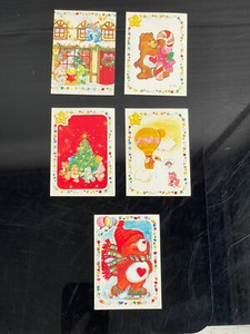 Care Bears Trading Card 153, 154, 160, 170 Figurine Panini Sticker Card 1985 