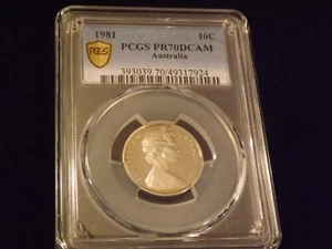 1981 10 C Australia PCGS PR 70 DCAM - Picture 1 of 2