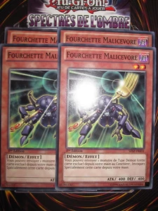 YU-GI-OH! COM FOURCHETTE MALICEVORE X4 (PLAYSET) SHSP-FR004 ED 1 FRANCAIS NEUF - Picture 1 of 1