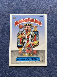 🔥1987 Garbage Pail Kids OS7 SHUFFLED SHERMAN #266b Original Sticker GPK🔥. - Picture 1 of 2