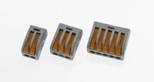 Wago Type Cage Clamp Lever Splice Terminal Blocks 2 3 5 Way Connectors 32 Amp - Picture 1 of 4
