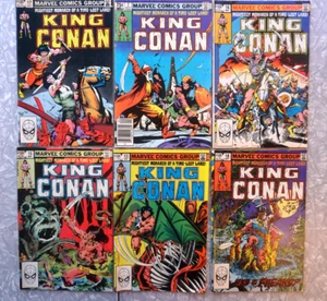 Conan King Conan Comic Lot 6 Issues Marvel 1981 - Picture 1 of 15