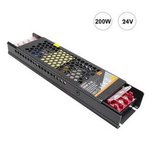 Alimentatore 200W trasformatore stabilizzato slim 24V 8.3A strisce luci LED 230V - Imagen 1 de 6
